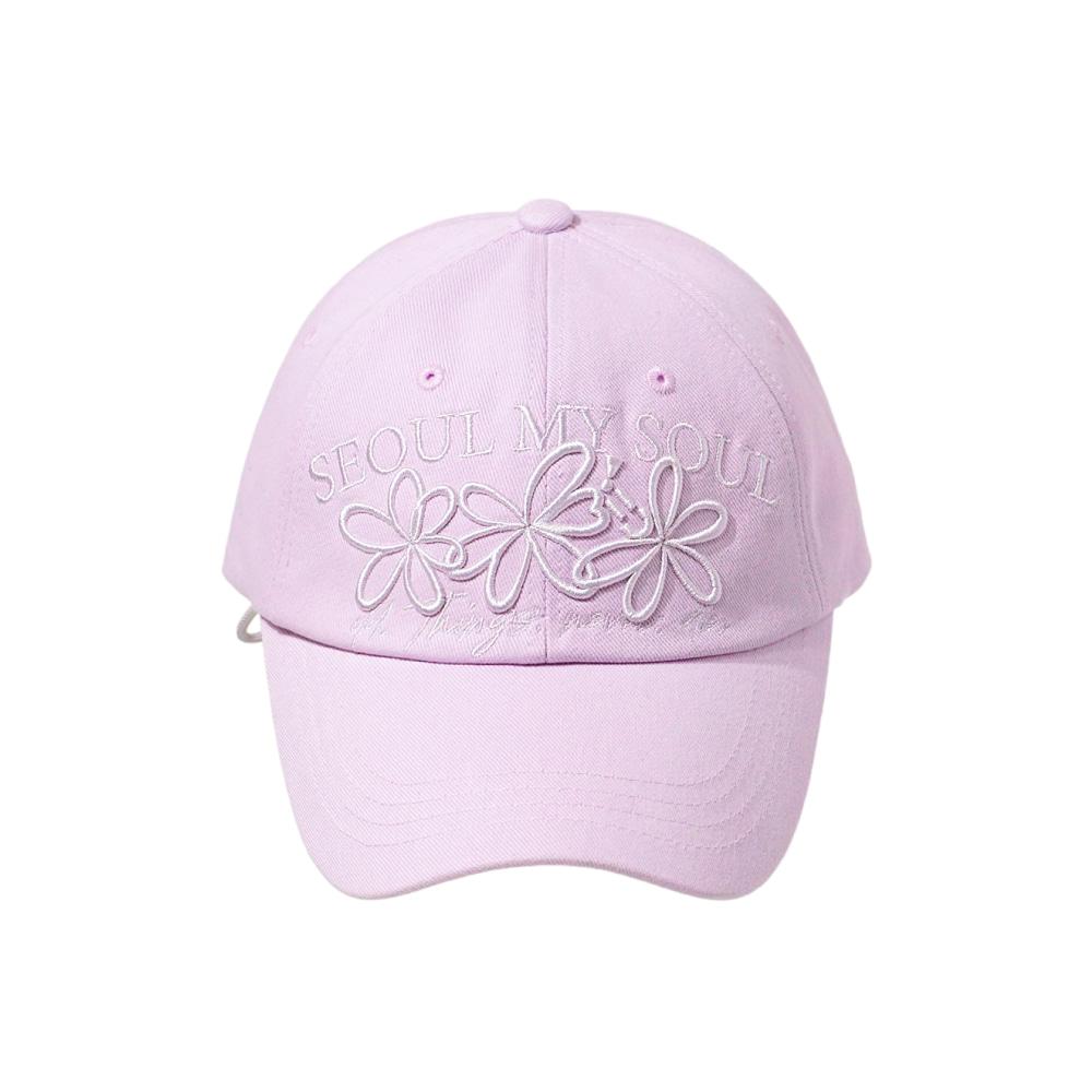 SEOUL MY SOUL FLOWER KNOT CAP_PURPLE