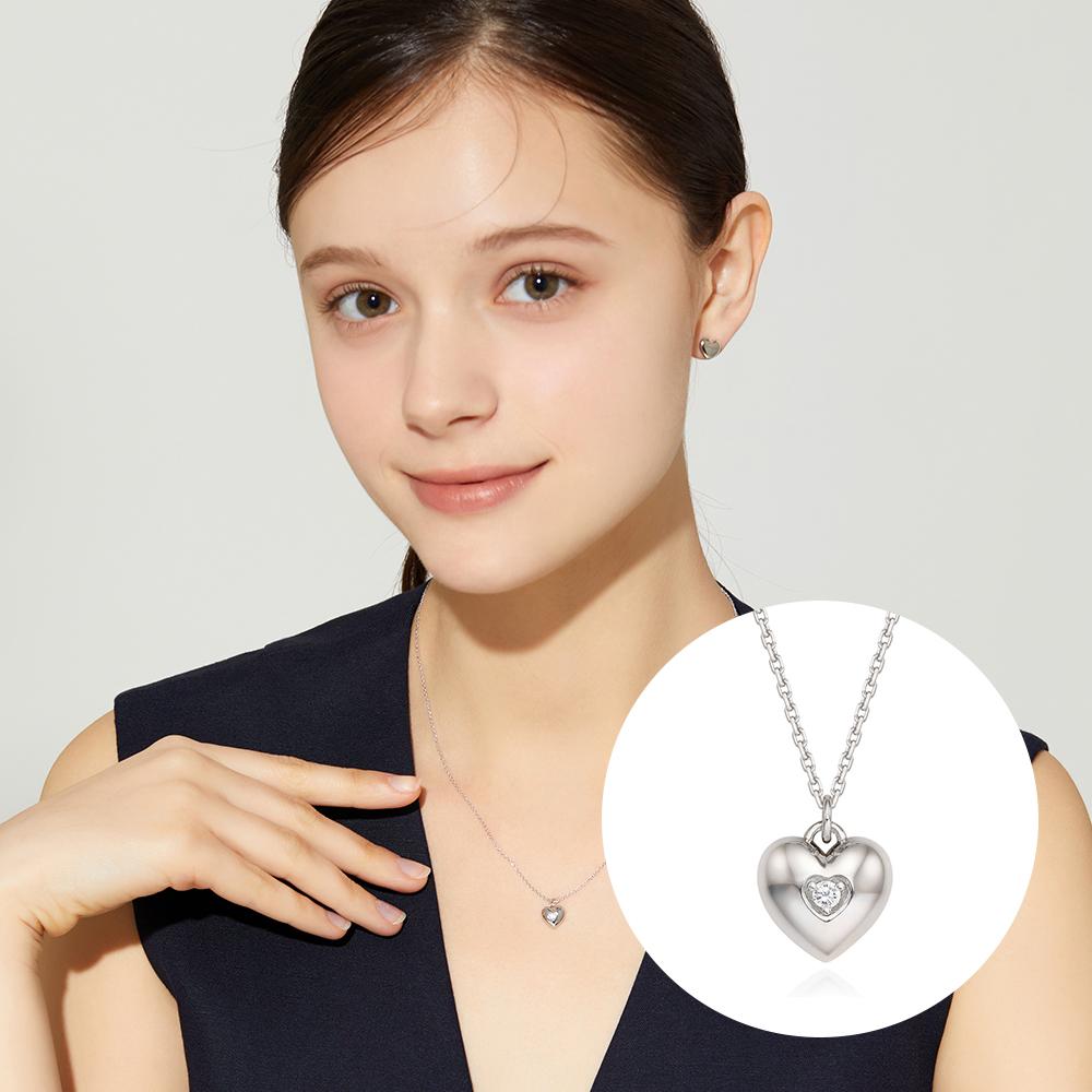 [단독] 스톤헨지 통통 하트 목걸이 SC24C04E