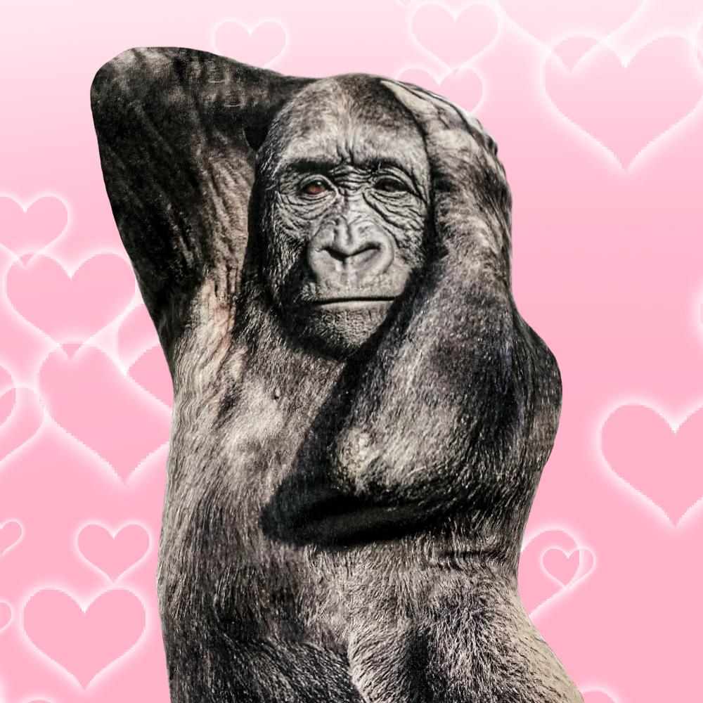 [품절대란] 새끼 고릴라 인형 웃긴 귀여운 쿠션 자취 여자 쓸데없는 쓸모없는 신박한 선물