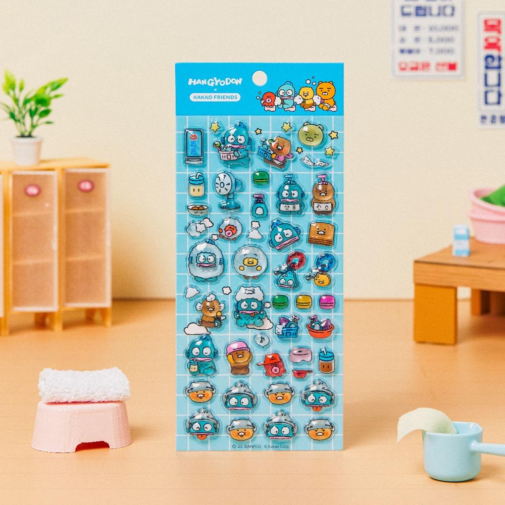 "볼록한 입체 스티커" 한교동X카카오프렌즈 물방울 드롭스티커_춘식이