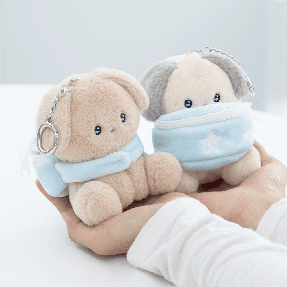 버디즈 보조배터리 멍몽이 카몽이 위시 세트 강아지 인형 키링 미니 4500mAh 귀여운 선물