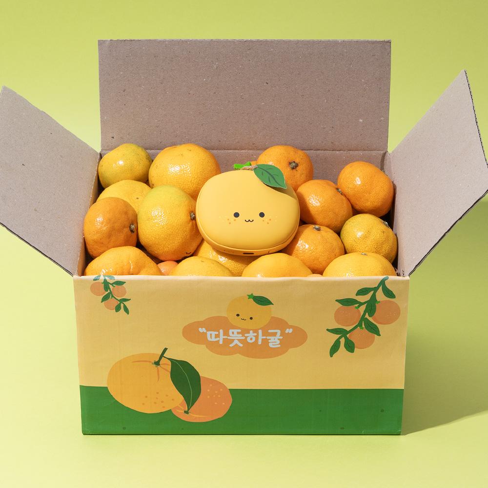 [단독] 귤 손난로 보조배터리 (+귤 키링 전원 증정)