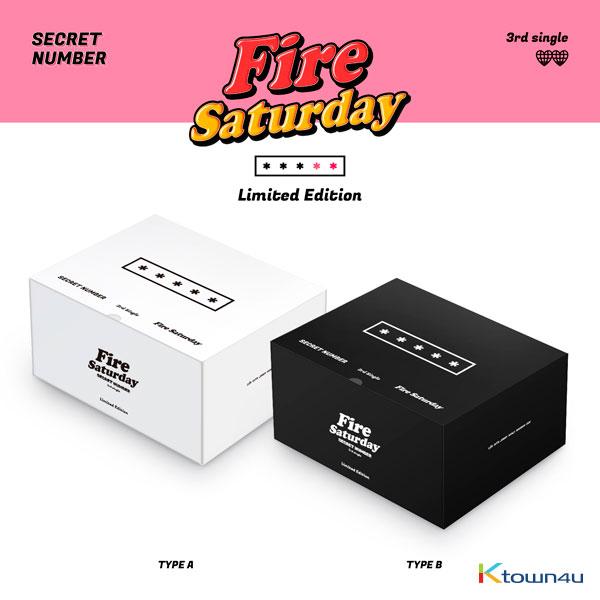 [2CD 세트상품] 시크릿넘버 (SECRET NUMBER) - 싱글앨범 3집 [Fire Saturday (한정반)] (TYPE A 버전 + TYPE B 버전)