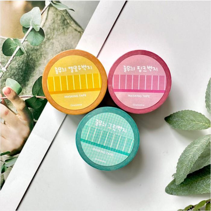 람찌네소품샵 줄무늬 벽지 마테 25mm(3color)