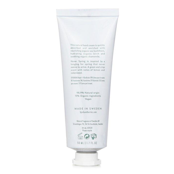 비요크 앤 베리즈 Bjork & Berries 핸드크림 - 네버스프링 50ml/1.7oz