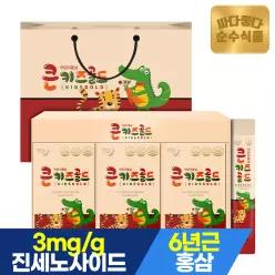 순수식품 6년근 어린이 홍삼 진액 스틱 큰키즈 골드 1박스(30포+쇼핑백) 면역력