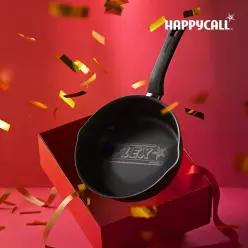 해피콜 플렉스팬 IH 와이드 인덕션 후라이팬 22cm(매트블랙)