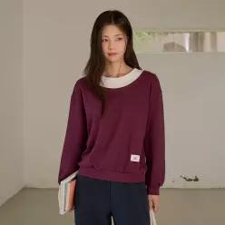 이중넥 라벨 맨투맨