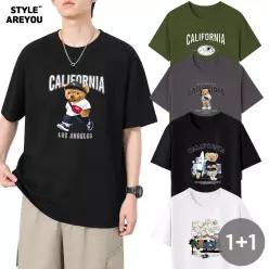 2장세트 스타일아유 신상 반팔 티셔츠 23종 빅사이즈 남성 남자 M~3XL /라운드/휴가룩/여행룩