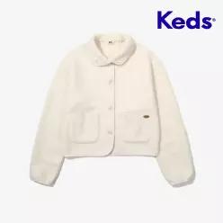 KEDS 카라 플리스 자켓_KD2PLG4101FCRM