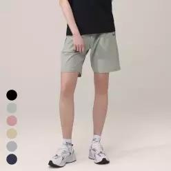 에버라스트 여성 여름 5부 반바지 스트라이프 팬츠
