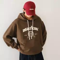 MARKM 칼리지 로고 그래픽 후디 (MJIBI8606)