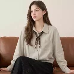 테오 스카프 스트링 블라우스_RF3BL560