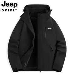 JEEP SPIRIT 남녀공용 바람막이점퍼 가을 겨울 두꺼운 등산복 아웃도어 보온 자켓