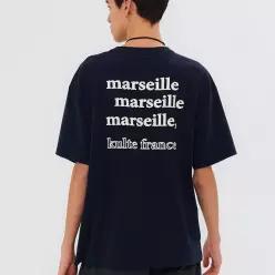 UV MARSEILLE LETTERING T-SHIRT NAVY