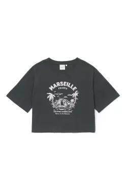TROPICAL WOMEN T-SHIRT GREY