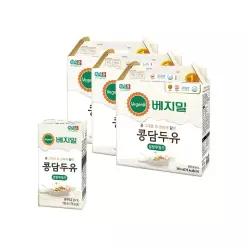 베지밀 콩담두유 설탕무첨가 190ml 48팩