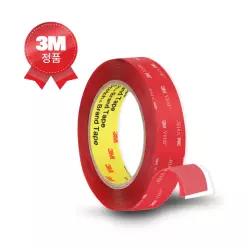 3M VHB 초강력 양면 테이프 20mm x 2.2M 투명 아크릴 폼 차량용 블랙박스 멀티탭 방향제 고정 접착테이프