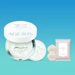 슈퍼적립 에이지투웨니스 카밍 롱프로텍션 무기자차 선팩트 12.5g 본품+리필 SPF50+ 선쿠션 선크림 비건인
