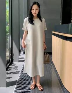 MADE 런던모던 커버핏 반팔 원피스 (2 color) '링클프리'