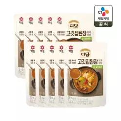 CJ제일제당 다담 고깃집 된장찌개 양념 130g x10개 캠핑용 찌개양념