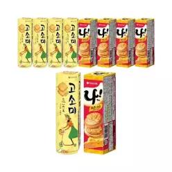 오리온 고소미 70g, 5개 + 치즈크림 샌드 나 77g, 5개