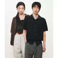 제너럴아이디어 GENERALIDEA UNI 배색 라인 카라 가디건 3COL GF2UKC017 405793