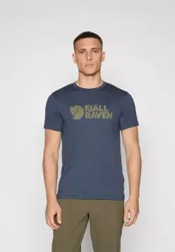 FJALL RAVEN 로고 프린트 티셔츠 - 네이비 6404728