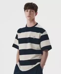 후아유 WHOAU Steve Colorblock T-Shirt WHRSG2521U