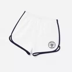스포티앤리치 에덴 크레스트 자수 피케 쇼츠 화이트 R255AW7028