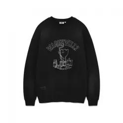 와키윌리 WACKY WILLY 워싱 키키 그래픽 맨투맨 차콜 WA2503CR18CH 502291