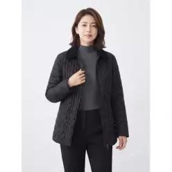 크로커다일레이디 블랙 메탈릭 포인트 패딩 CLCSPD202 461347