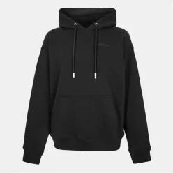 Off White 오프 화이트 오버사이즈 핏 후드 넥 드롭 숄더 스웨트셔츠 - 블랙-블랙 7750675