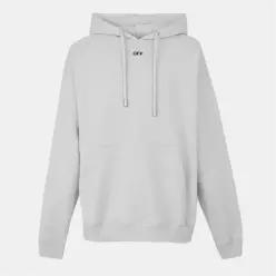 Off White 오프 화이트 후드 목 스케이트 스웨트셔츠 카고 포켓 - 스톤/블랙 7750682
