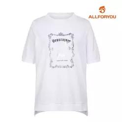 올포유 여성 원포인트 블라우스형 반팔 티셔츠 ALTRM4351-100 457640