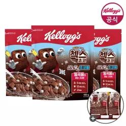 시리얼 첵스초코 스노우초코볼 420g x 3개 + (증정)미니 60g