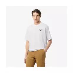 LACOSTE 남성 레터링 그래픽 루즈핏 반팔 티셔츠 TH5950-55N 001 TH5950-55N001 239176