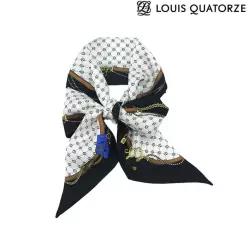 루이까또즈 LOUIS QUATORZE (2DSB820BL) 실크 루이키오니 방도 스카프 블랙 2DSB820BL 215830