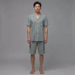 바바라 언더웨어 직수입 레이온 지지미 남성 파자마 세트AMP46 HEN691