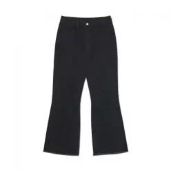 노매뉴얼 C.L FLARE DENIM PANTS - BLACK