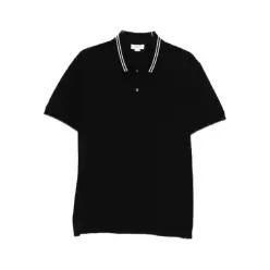 Alexander McQueen 스트라이프 디테일 폴로 셔츠 847736QXAAK