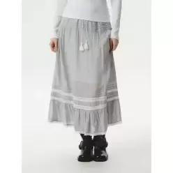 후아유 Long Lace Tiered Skirt / WHWHG2481F
