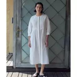 FRITUR Pintuck Lace Dress White_F262OP03 5014268754 3407422