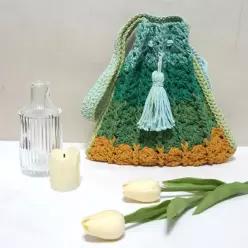 DIY 태슬 코바늘플리츠백 아코디언 기초 손뜨개질