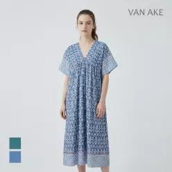 반에이크 에스닉 브이넥 원피스_VB48OPQ401Z