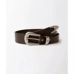 매장정품 아웃스탠딩 OUTSTANDING OSTD WESTERN BELT_BROWN OS00ALBT08BR 310060