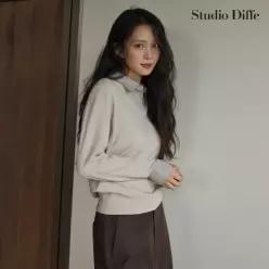 스튜디오디페 26FW 체크 셔츠 레이어드 니트 2종