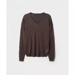 SPAO 리넨블렌드 브이넥 루즈핏 니트 SPKWG37WS2