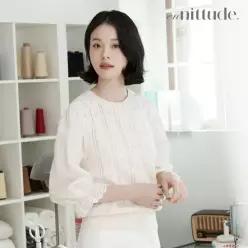 엔니튜드 자수 블라우스 소매 가디건 2종