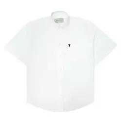 아미 스몰 하트 로고 남성 반팔 셔츠 HSH823 CO0031 168